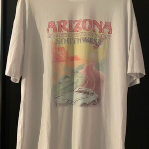 Arizona Graphic White Oversized T-Shirt